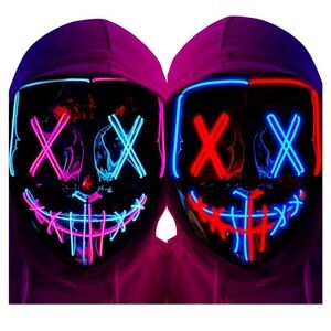 LED Light up Mask 2 pack
